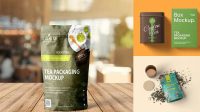 5695+ Tea Packaging Mockup PSD Download