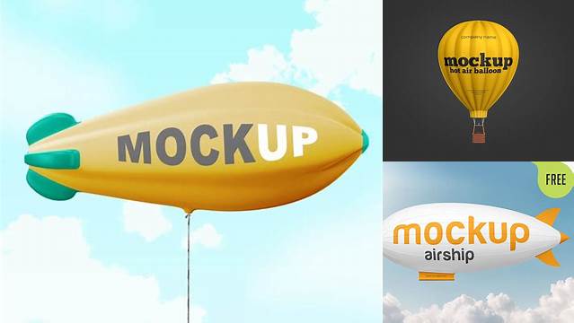 5696+ Blimp Mockup Best for Showcase