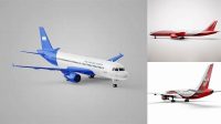 5698+ Sport Airplane PSD Mockup Top View Download Customizable PSD