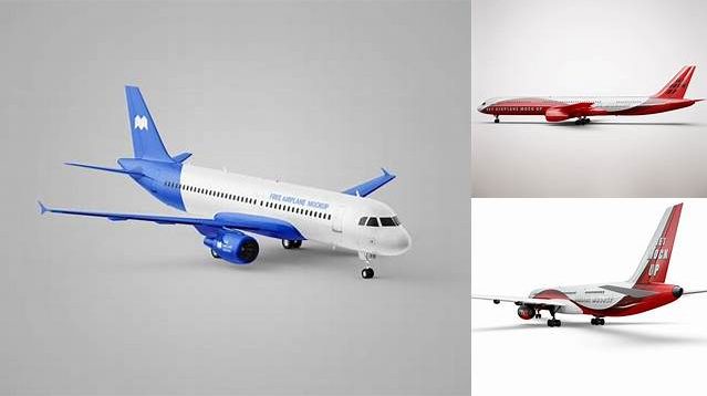 5698+ Sport Airplane PSD Mockup Top View Download Customizable PSD