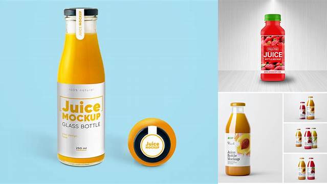 5699+ Juice Bottle PSD Mockup Mockup PSD Free Download