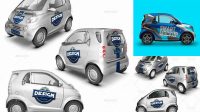 5703+ Smart Car Mockup For Free Download