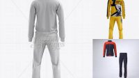 5709+ Men's Tracksuit Mock-up / Back View Download Free PSD