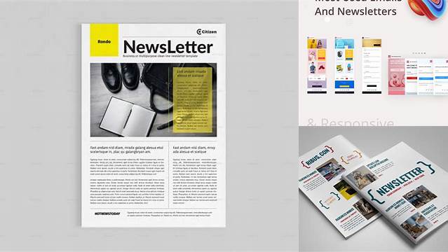 5712+ Newsletter Mockup Premium Freebie for Designers