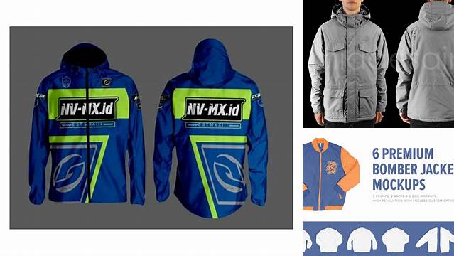 5716+ Mockup Jaket Parasut Cdr PSD for Free