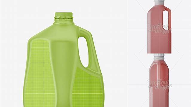 5725+ Plastic Red Juice Jug PSD Mockup Digital Download