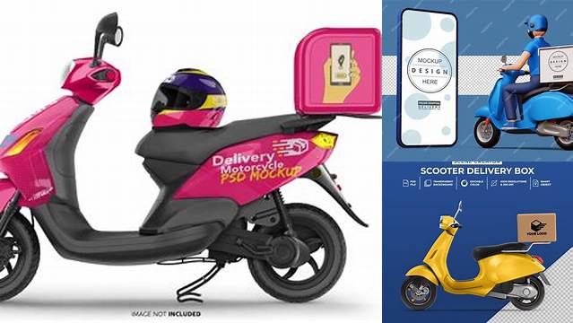 5728+ Delivery Motorcycle Mockup Free PSD Download