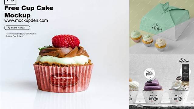 573+ Cupcake Wrapper Mockup Exclusive Free PSD Mockups