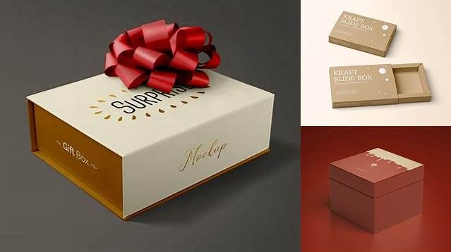 573+ Kraft Gift Box PSD Mockup Front View Mockup PSD Free Download