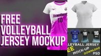 5734+ Volleyball Jersey Mockup High-Quality PSD Files