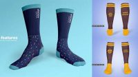 5736+ Long Socks PSD Mockup Versatile Photoshop File