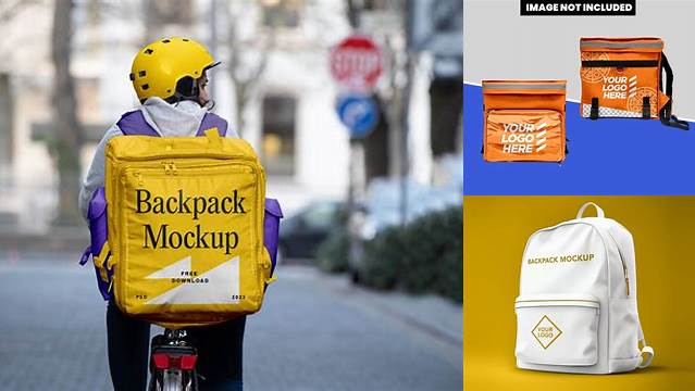 5744+ Delivery Backpack Mockup Customizable PSD Templates