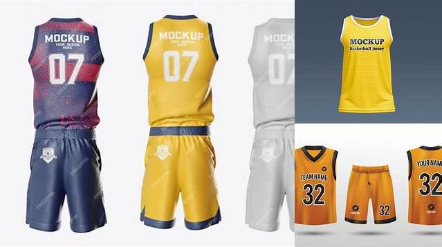 575+ Basketball Uniform Mockup Free Download Elegant PSD Mockup