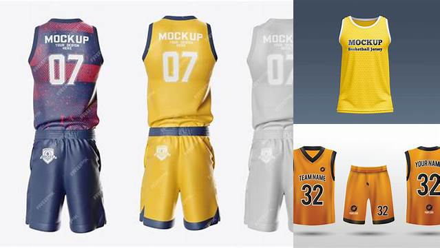 575+ Basketball Uniform Mockup Free Download Elegant PSD Mockup