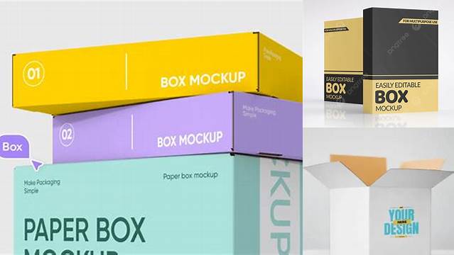 5763+ 3d Box Mockup Generator Easy Editable