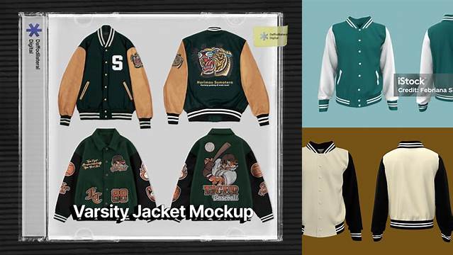 5766+ Mockup Jaket Varsity Include TIFF