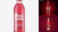 5766+ PET Bottle with Pink Cola PSD Mockup Versatile and Elegant PSD File