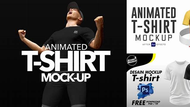 5768+ T-shirt Animated Mockup Include TIFF