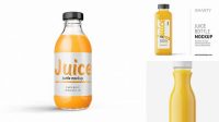 5770+ 60ml Plastic Bottle with Orange Juice PSD Mockup PSD Download