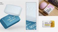 5770+ Glossy Pack With Soap PSD Mockup Professional Photoshop Design Freebie