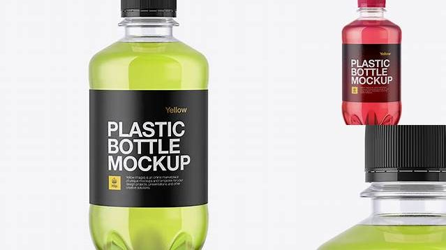 5773+ Clear Plastic 330ml Bottle with Soft Drink PSD Mockup Layered PSD File Free Download