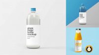 5775+ Glass Bottle 1L PSD Mockup Download Premium Free PSD