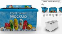 5780+ Chest Freezer PSD Mockup Free Creative Design