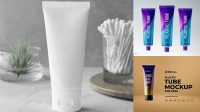 5780+ Glossy Plastic Cosmetic Tube PSD Mockup Download Free Editable PSD Template