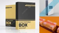 5782+ 3d Box Mockup Modern PSD Templates