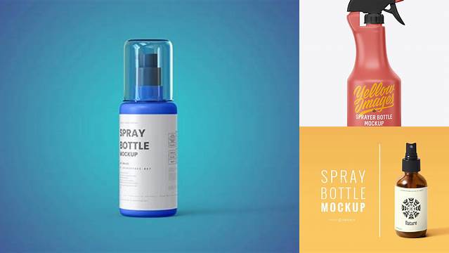 5782+ Matte Sprayer Bottle PSD Mockup Advanced Editable Template Free