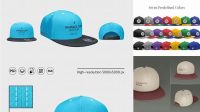 5782+ Snapback Cap PSD Mockup Half Side View Photoshop PSD Free for Designers