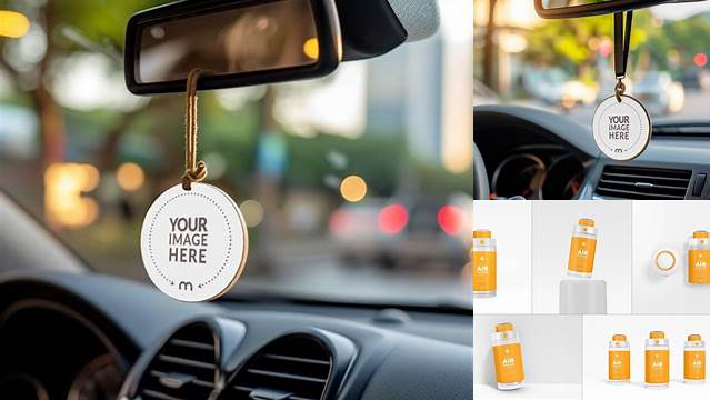 5788+ Car Air Freshener Mockup Creative Design PSD Free Download