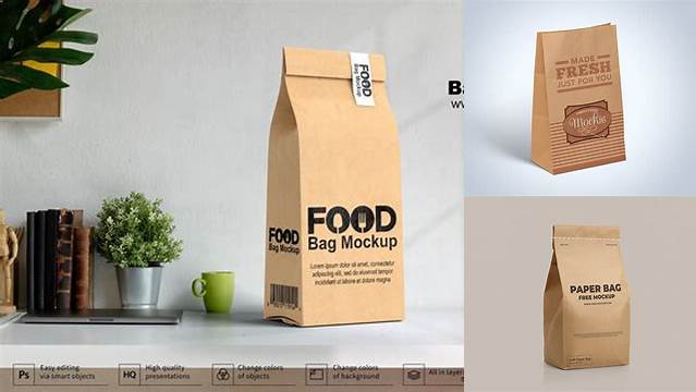 5788+ Kraft Stand-up Food Bag PSD Mockup Premium Free Graphic Resource