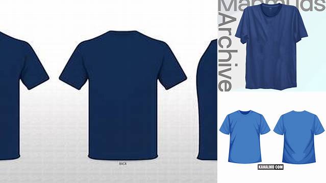 5789+ Mockup Kaos Biru Dongker Editable and Customizable PSD