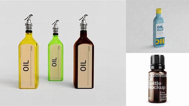 579+ Matte Small Oil Bottle PSD Mockup High-End PSD Download