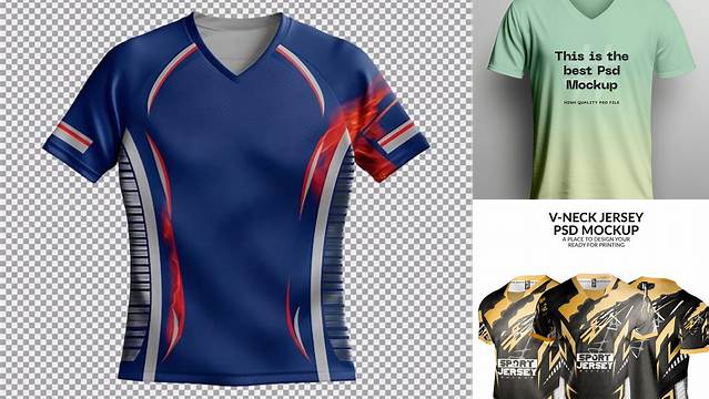 579+ Mockup Jersey V Neck Psd Include TIFF