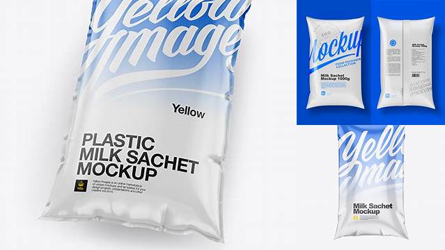 5792+ Milk Sachet PSD Mockup For Free Download