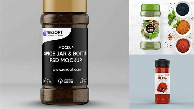 5792+ Spice Bottle Mockup Free Digital Download