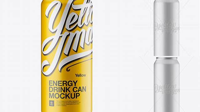 5797+ 500ml Matte Aluminium Can PSD Mockup Eye-Level Shot Photoshop Resource Free