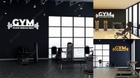 5798+ Gym Logo Mockup PSD Download