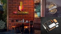 5800+ Restaurant Logo Mockup Free PSD