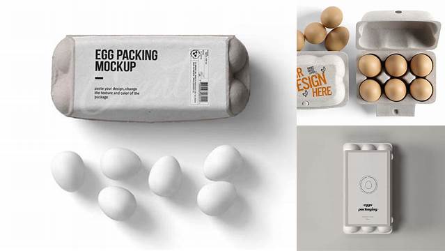 5804+ Egg Carton Design Template Mockup PSD