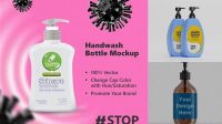 5807+ Handwash Mockup Free Design Resource