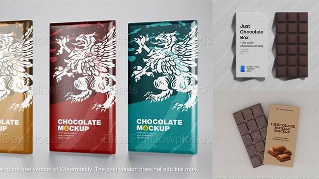 5816+ Chocolate Bar Packaging Mock-up Versatile and Elegant PSD File