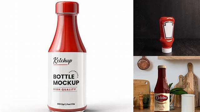 5816+ Ketchup Bottle Mockup PSD Free Download