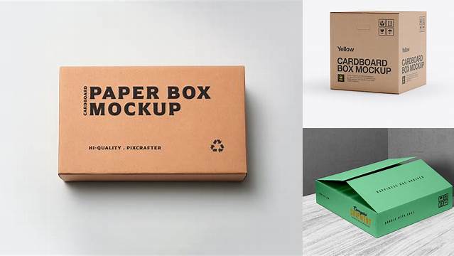 5817+ Corrugated Box Mockups Include TIFF