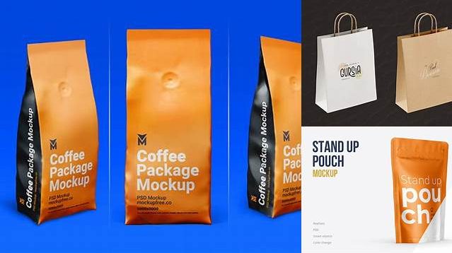 5818+ Stand-Up Bag PSD Mockup Half Side View Digital Resource Free Download