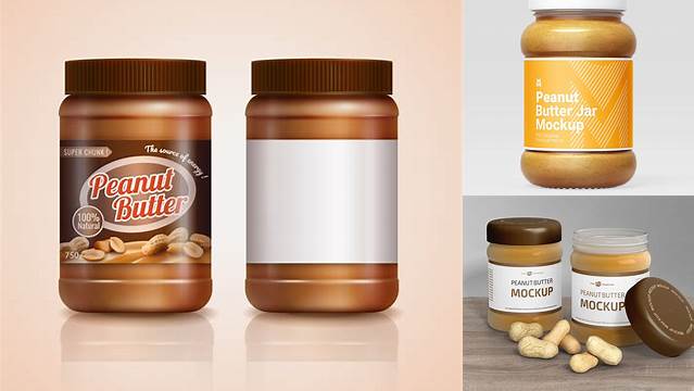 582+ Peanut Butter Jar Mockup Free Download Best for Showcase