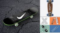 5820+ Penny Board PSD Mockup Back View Free Professional PSD Download