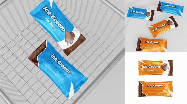 5824+ Ice Cream Bar Mockup Free Customizable PSD